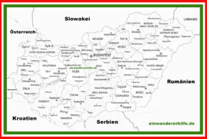 Auswandern nach Ungarn, Wohnkarte beantragen in Ungarn. Komitat Zala, Vas, Somogy ....